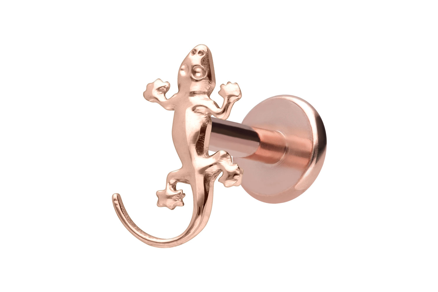 Titan Labret Piercing mit Innengewinde GECKO